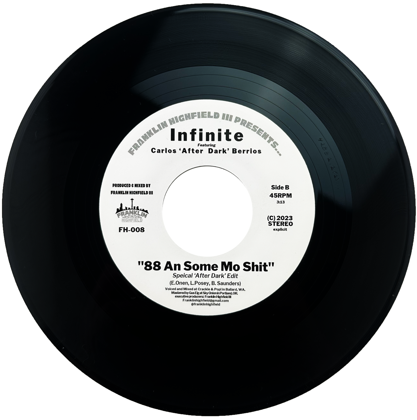 Love Sabbatical B/W 88 An Some Mo Shit LIMITED 7 inch vinyl