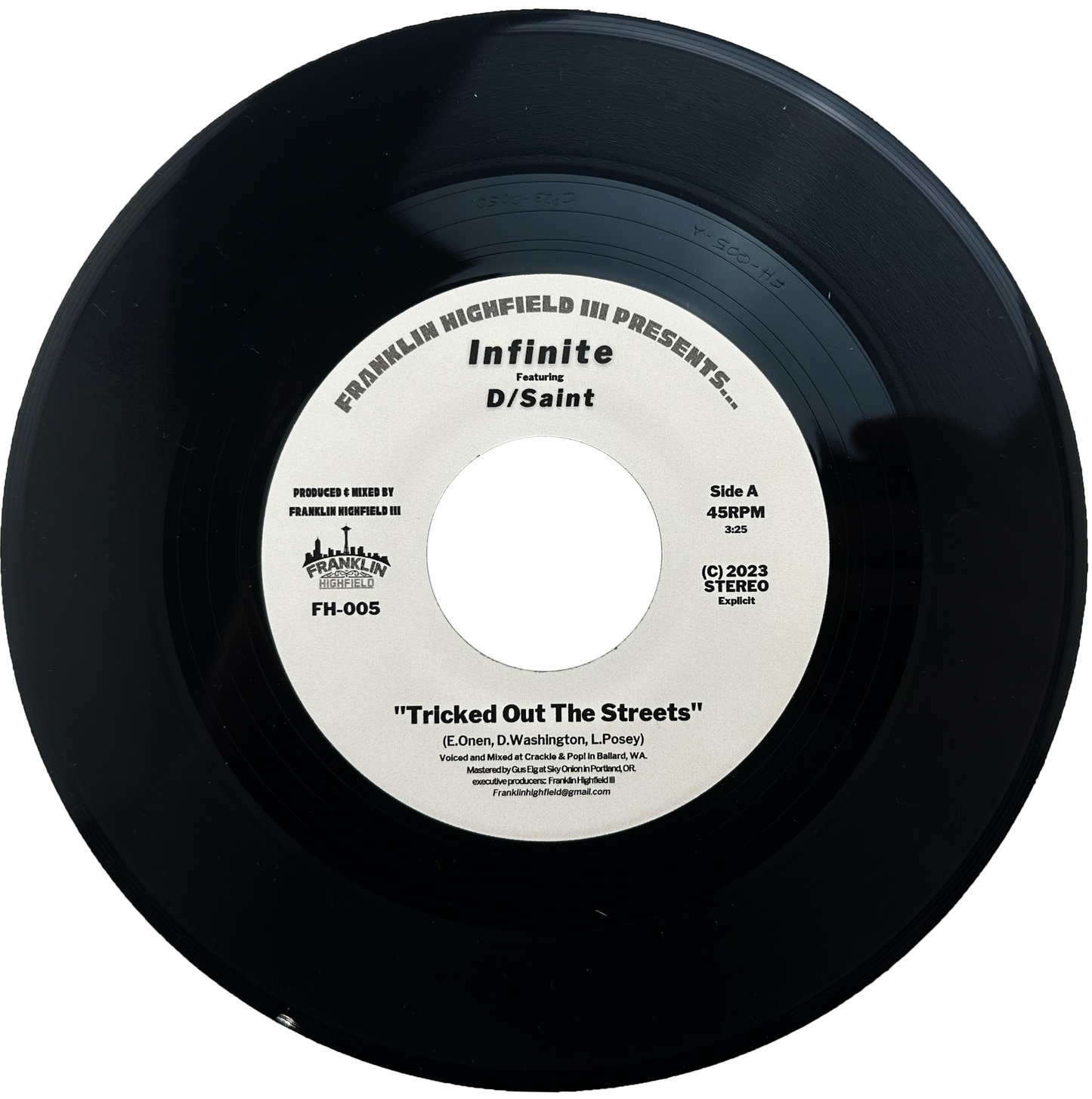 Double for DJs 7" vinyl: Tricked Out The Streets/The Champion