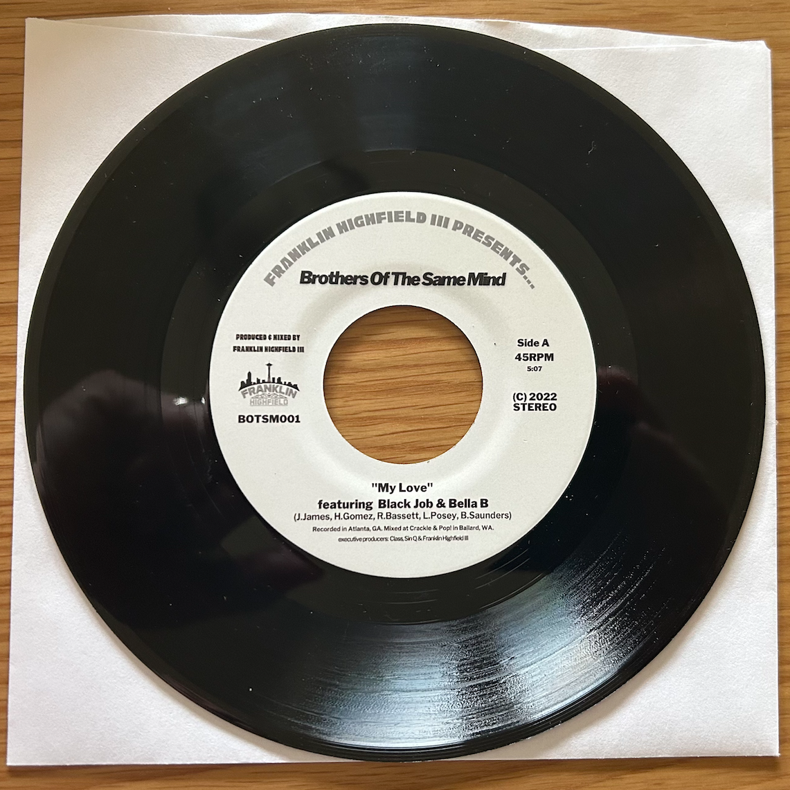 My Love B/W Worldwide LIMITED 7 inch vinyl – Franklin Highfield