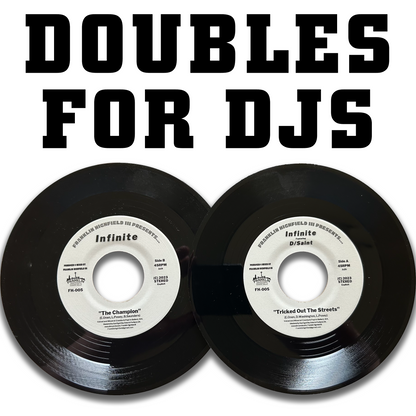 Double for DJs 7" vinyl: Tricked Out The Streets/The Champion
